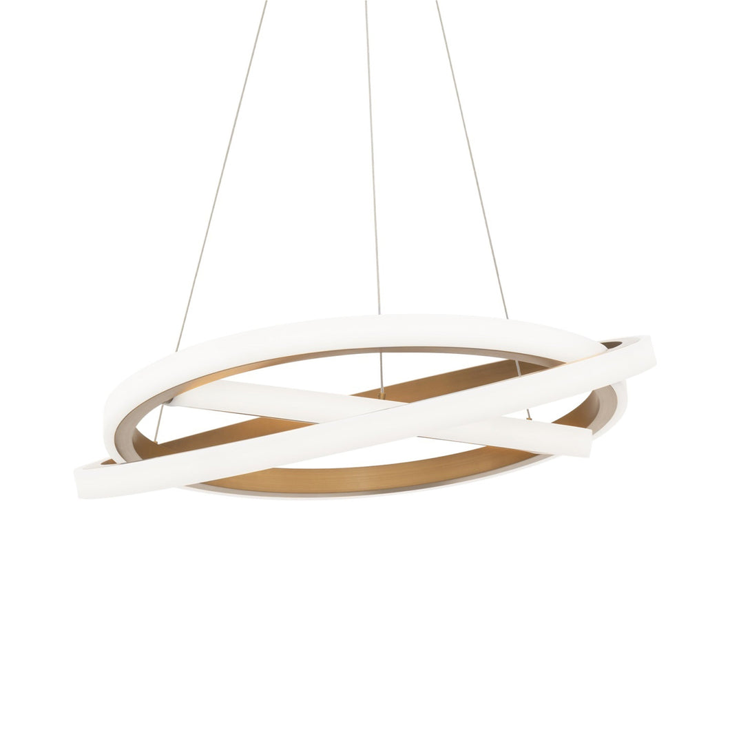Veloce LED Chandelier in Aged Brass (Small).