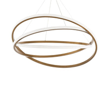 Load image into Gallery viewer, Veloce LED Chandelier in Aged Brass (Large).
