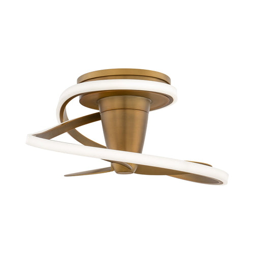 Veloce Outdoor LED Flush Mount Ceiling Fan.