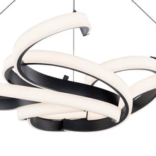 Load image into Gallery viewer, Woven LED Pendant Light in Detail.
