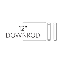 Load image into Gallery viewer, 12-Inch Downrod - line drawing.

