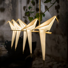 Load image into Gallery viewer, Perch LED Linear Pendant Light in dining room.
