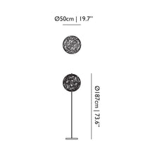 Load image into Gallery viewer, Random II Floor Lamp - line drawing.

