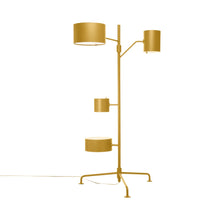 Load image into Gallery viewer, Statistocrat LED Floor Lamp in Golden Yellow.
