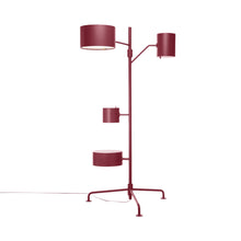 Load image into Gallery viewer, Statistocrat LED Floor Lamp in Ruby Red.
