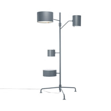 Load image into Gallery viewer, Statistocrat LED Floor Lamp in Silver Grey.
