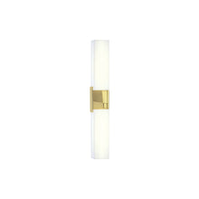 Load image into Gallery viewer, Artemis LED Bath Wall Light in Satin Brass (24-Inch).
