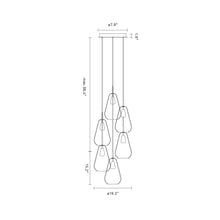 Load image into Gallery viewer, Anoli Chandelier - line drawing.
