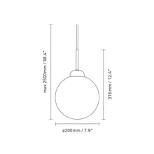 Load image into Gallery viewer, Apiales Pendant Light - line drawing.
