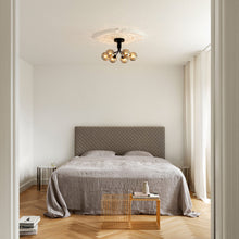 Load image into Gallery viewer, Apiales Semi Flush Mount Ceiling Light in bedroom.

