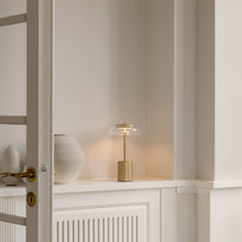 Load image into Gallery viewer, Blossi LED Mini Portable Table Lamp in living room.
