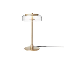 Load image into Gallery viewer, Blossi LED Table Lamp in Nodric Gold/Clear (Small).

