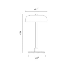 Load image into Gallery viewer, Blossi LED Table Lamp - line drawing.
