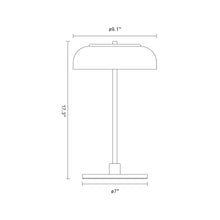 Load image into Gallery viewer, Blossi LED Table Lamp - line drawing.
