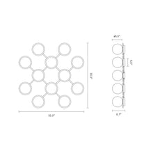 Load image into Gallery viewer, Liila Ceiling / Wall Light - line drawing.

