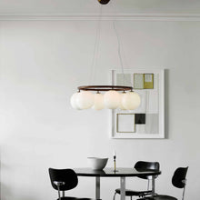 Load image into Gallery viewer, Miira Circular Chandelier in living room.
