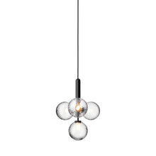 Load image into Gallery viewer, Miira Multi Pendant Light in Rock Grey/Optic Clear.

