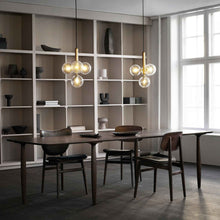 Load image into Gallery viewer, Miira Multi Pendant Light in dining room.
