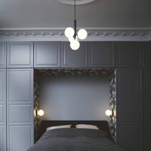 Load image into Gallery viewer, Miira Multi Pendant Light in bedroom.
