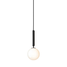 Load image into Gallery viewer, Miira Pendant Light in Rock Grey/Opal White (Medium).
