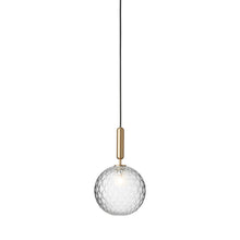 Load image into Gallery viewer, Miira Pendant Light in Brass/Optic Clear (Large).
