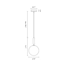 Load image into Gallery viewer, Miira Pendant Light - line drawing.
