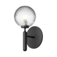 Load image into Gallery viewer, Miira Wall Light in Rock Grey/Optic Clear.
