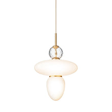 Load image into Gallery viewer, Rizzatto Pendant Light in Satin Brass (Large).
