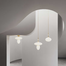 Load image into Gallery viewer, Rizzatto Semi Flush Mount Ceiling Light in living room.
