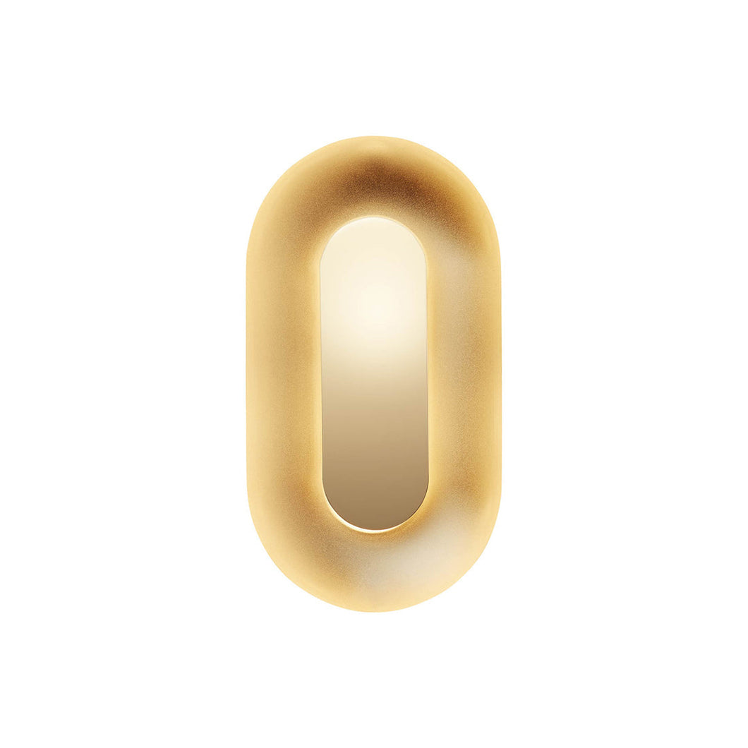 Sasi LED Wall Light in Brass (Small).