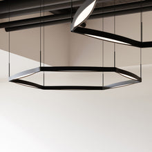 Load image into Gallery viewer, Ola™ LED Linear Pendant Light in living room.
