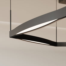 Load image into Gallery viewer, Ola™ LED Linear Pendant Light in living room.
