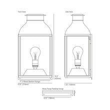 Load image into Gallery viewer, 0276  Wall Light - line drawing.

