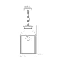 Load image into Gallery viewer, 0277 Pendant Light - line drawing.
