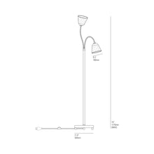 Load image into Gallery viewer, Alma Floor Lamp - line drawing.
