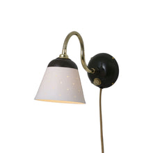 Load image into Gallery viewer, Alma Plug-In Wall Light in Seaweed.
