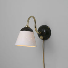 Load image into Gallery viewer, Alma Plug-In Wall Light in Detail.
