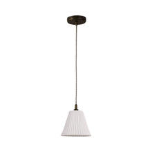 Load image into Gallery viewer, Antique Brass Pendant Light (Large Pleat).
