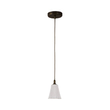Load image into Gallery viewer, Antique Brass Pendant Light (Pleat).
