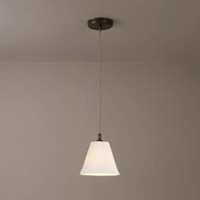 Load image into Gallery viewer, Antique Brass Pendant Light in Detail.
