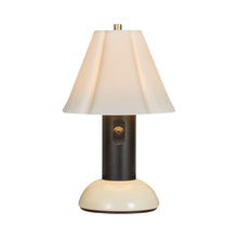 Load image into Gallery viewer, Blossom Outdoor LED Portable Table Lamp in Putty Grey.
