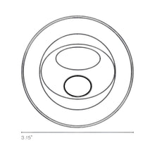 Load image into Gallery viewer, Bora LED Wall Light - line drawing.
