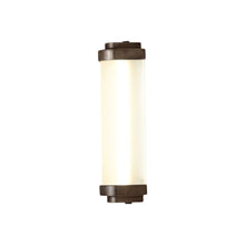 Load image into Gallery viewer, Cabin LED Wall Light in Weathered Brass (Small).
