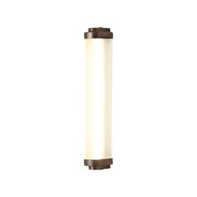 Load image into Gallery viewer, Cabin LED Wall Light in Weathered Brass (Medium).
