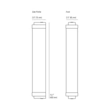 Load image into Gallery viewer, Cabin LED Wall Light - line drawing.
