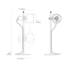 Load image into Gallery viewer, Chester Table Lamp - line drawing.

