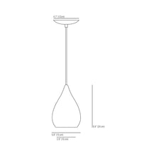 Load image into Gallery viewer, Circle Line Drop Pendant Light - line drawing.
