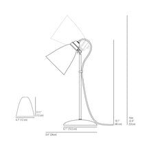 Load image into Gallery viewer, Circle Line Table Lamp - line drawing.
