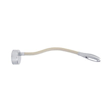 Load image into Gallery viewer, Cirrus LED Wall Light in Clear Anodised/Off White.
