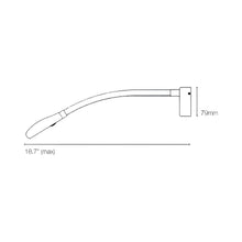 Load image into Gallery viewer, Cirrus LED Wall Light - line drawing.
